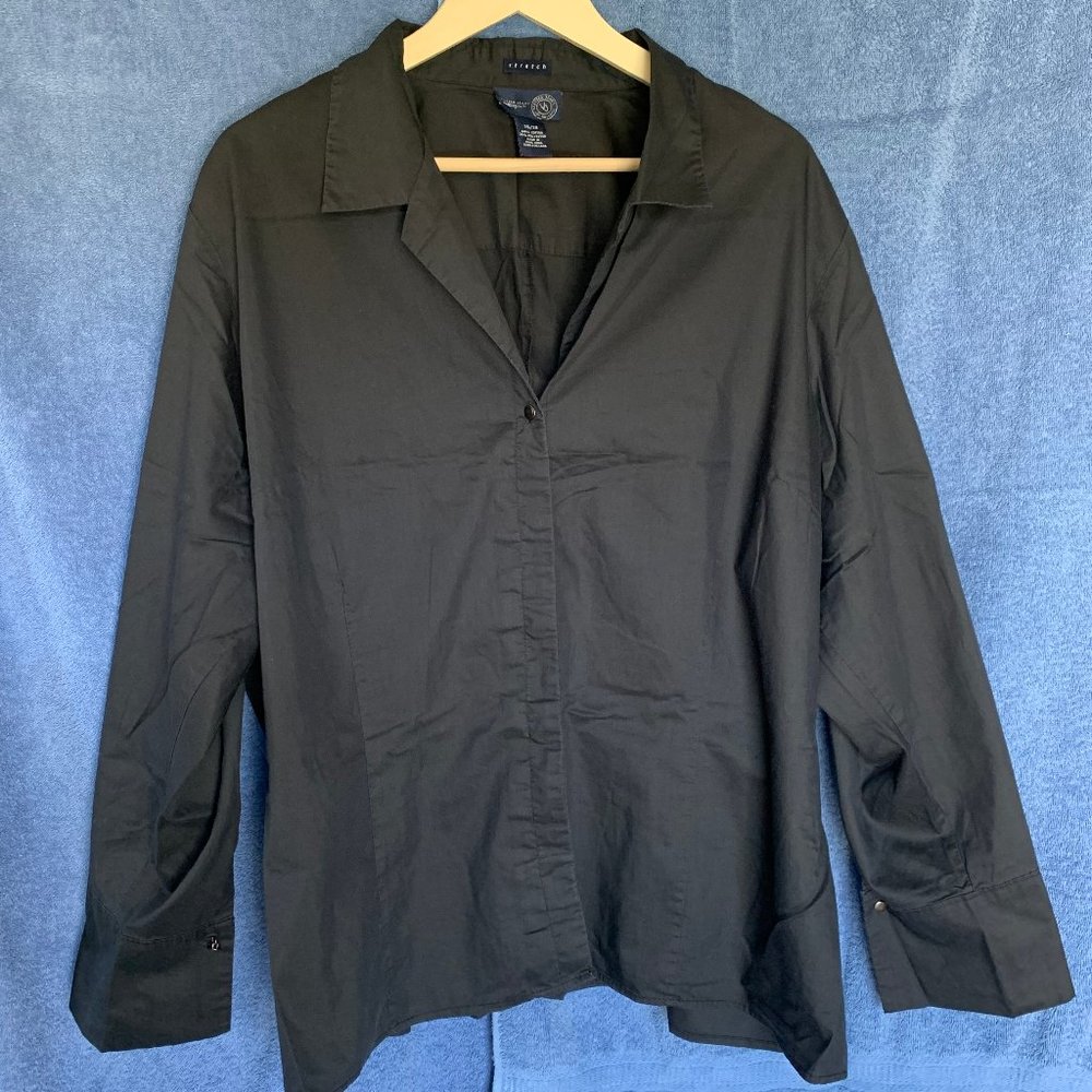 Long sleeve black blouse